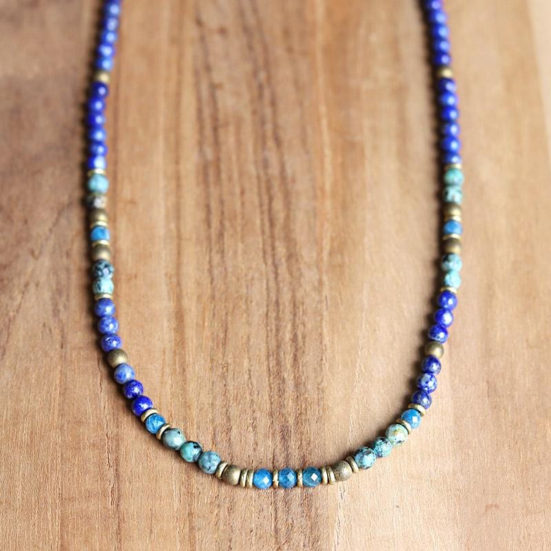 Lapis and store turquoise necklace