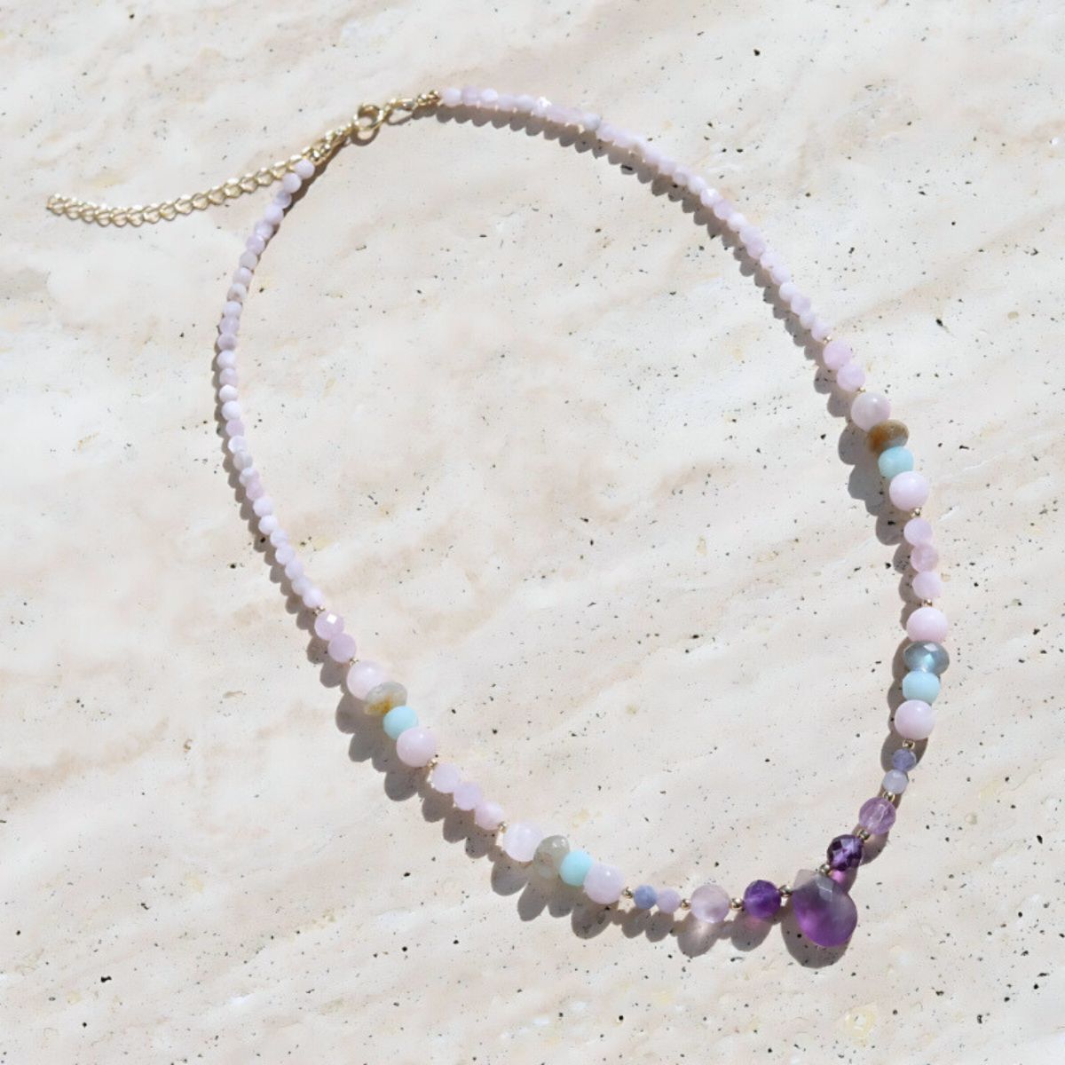 Amethyst and Kunzite Necklace