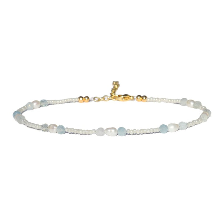 Aquamarine Jewelry - Aquamarine Mala Necklace - Aquamarine Bracelets ...