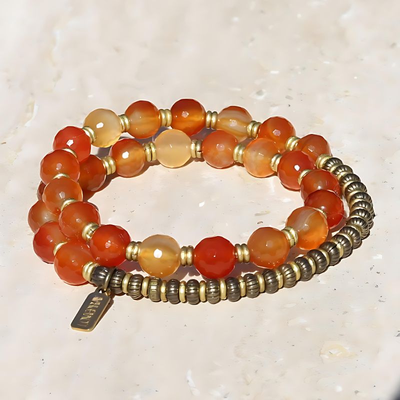 Carnelian Mala Bracelet