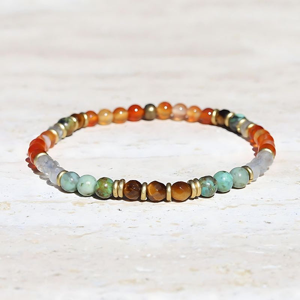 Turquoise and Carnelian Sea & store Sunset Bracelet