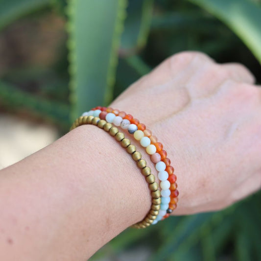 Gemstone silk wraparound bracelet, silk wrap necklace, labradorite bracelet, carnelian on sale bracelet, vintage amulet bracelet, hindu bracelet