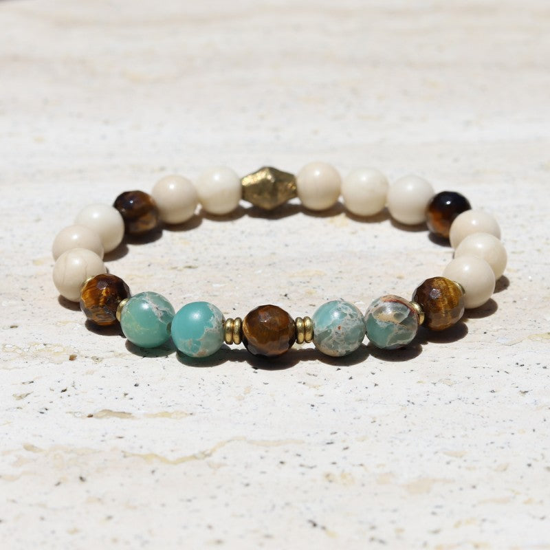 Riverstone & Tigers Eye Bracelet *Final Sale*