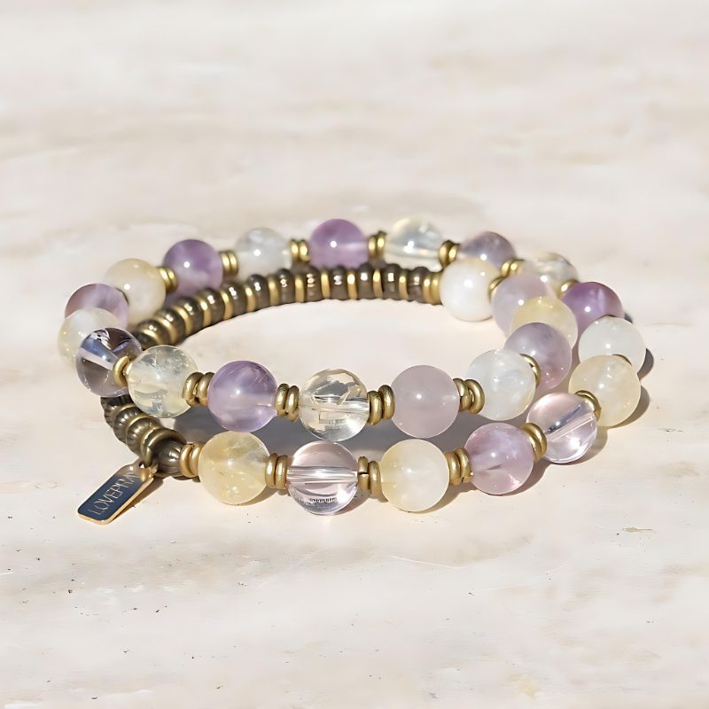 ametrine wrist mala