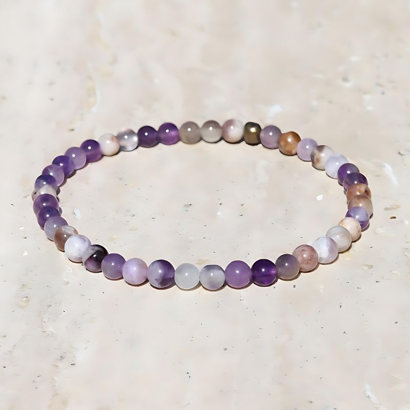 chevron amethyst bracelet