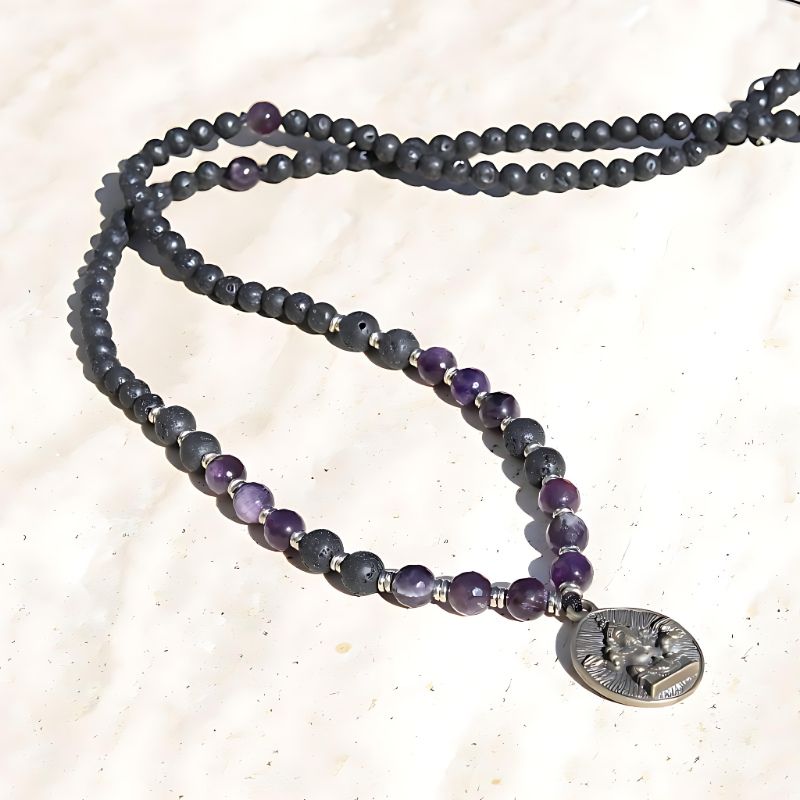 crown chakra mala necklace