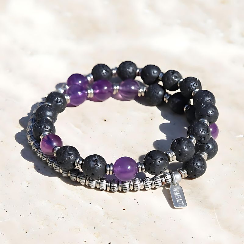 crown chakra men's bracelet