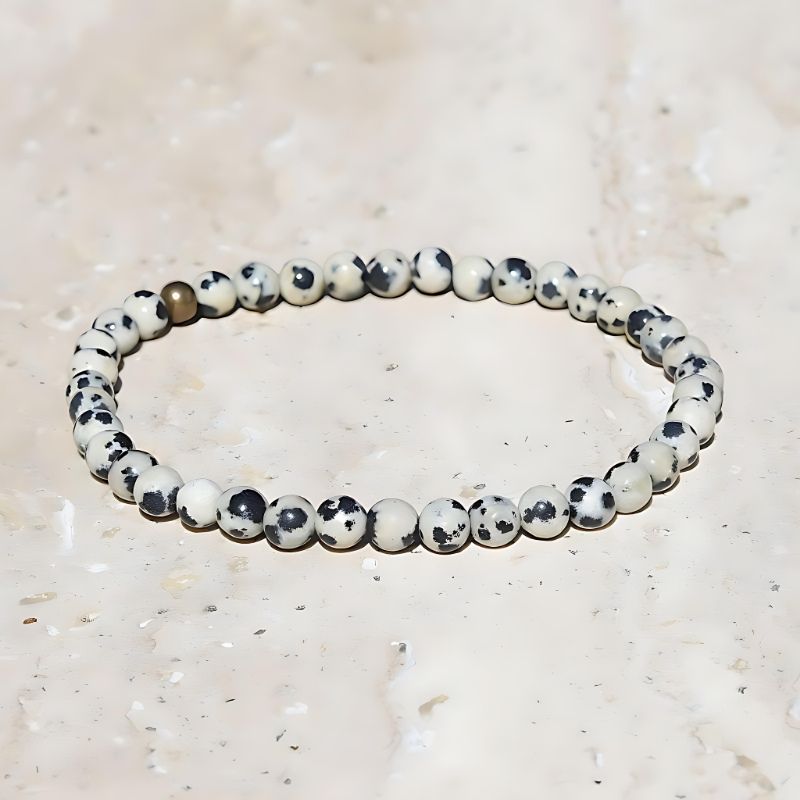 dalmatian jasper bracelet