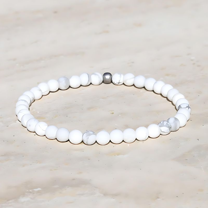 howlite matte bracelet