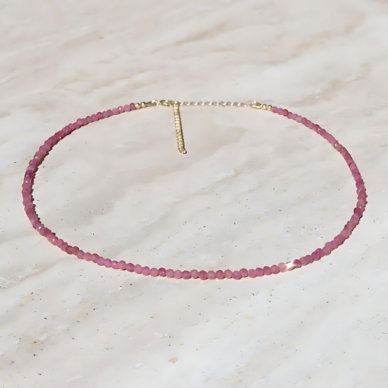 pink tourmaline necklace