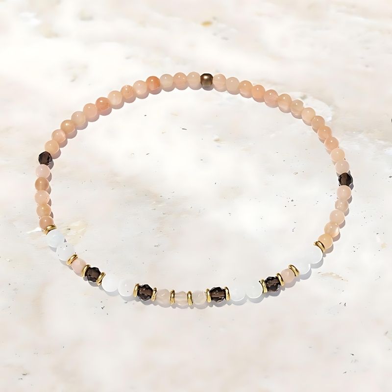 sunstone anklet