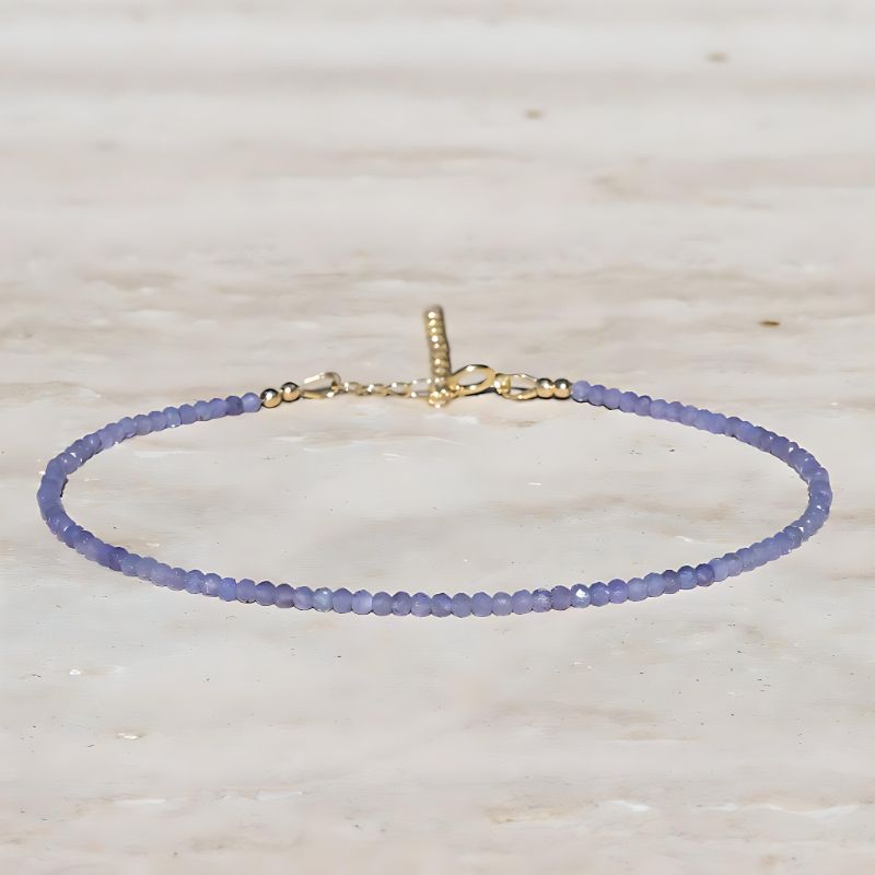 tanzanite anklet