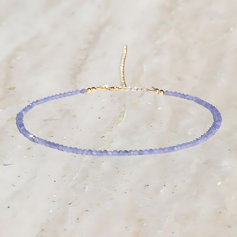 tanzanite anklet