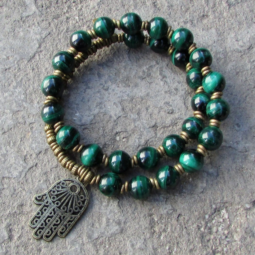 Malachite Wrist Mala | Lovepray Jewelry – Lovepray Jewelry